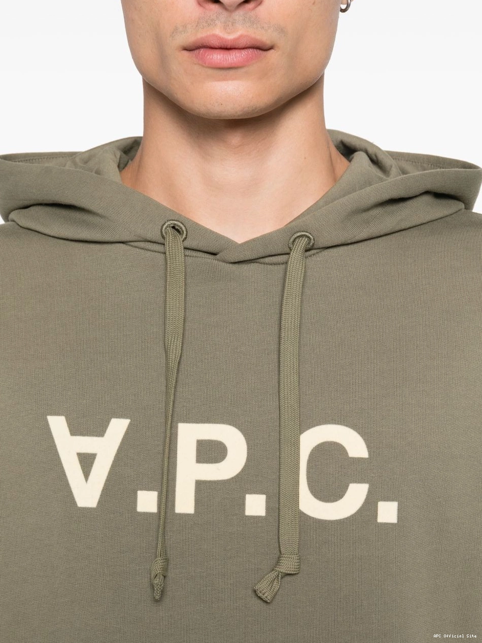 Cheap logo-flocked hoodie Women A.P.C. 0427